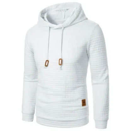 Knitted Plain Color Hooded Jackets - Image 7