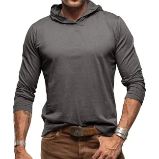 Lightweight Hooded Sweatshirt with Long Sleeve