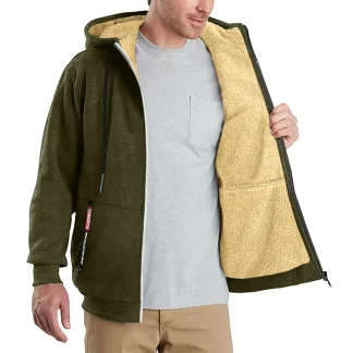 Full Zip Cozy Hoodie with Fleece Lined
