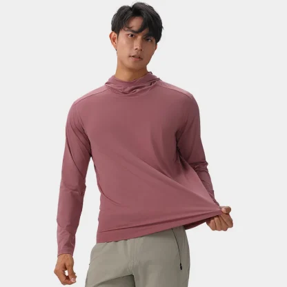 Elastic Lightweight Hoodie with Long Sleeve - Image 7