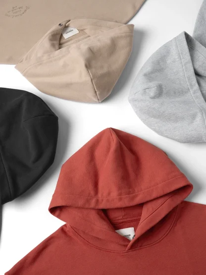 Embroidered Pullover Hoodie with Pocket - Image 3