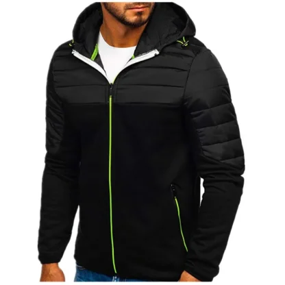Warm Hoodie with Zip Up Front - Image 3