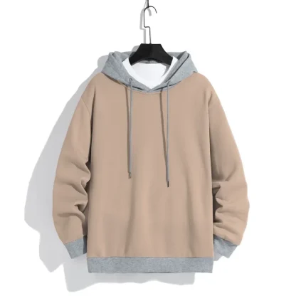 Two Tone Oversized Hoodie with Drawstring - Image 3