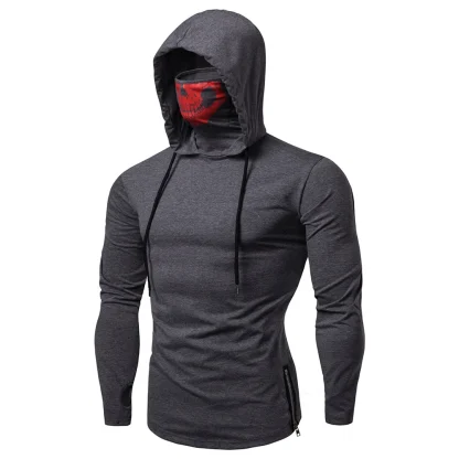 Slim Fit Hoodie Jacket with Mask - Image 2