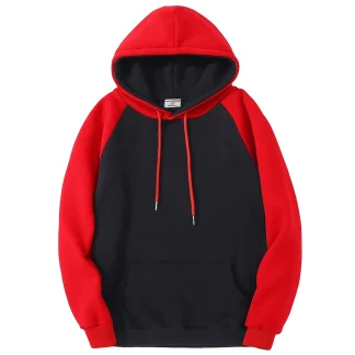 Oversized Hoodie with Color Block Design