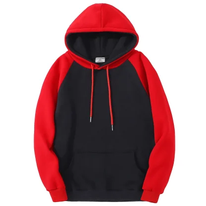 Oversized Hoodie with Color Block Design