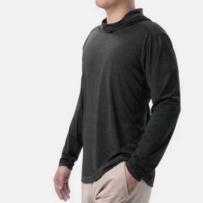 Elastic Lightweight Hoodie with Long Sleeve - Image 2
