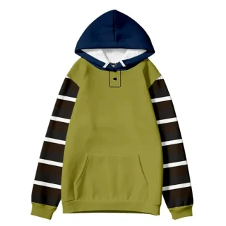 Hoodie Sweashirt with Stripe Sleeves