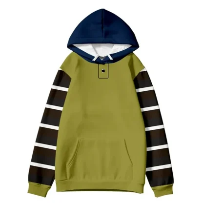Hoodie Sweashirt with Stripe Sleeves