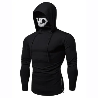 Slim Fit Hoodie Jacket with Mask