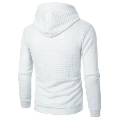Knitted Plain Color Hooded Jackets - Image 8