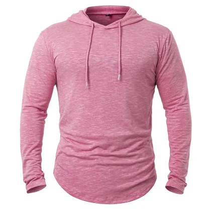 Athletic Pullover Solid Hooded Sweatshirt - Image 6