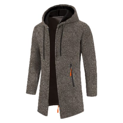Mid Length Hoodie with Zippered Front - Image 13
