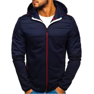 Warm Hoodie with Zip Up Front