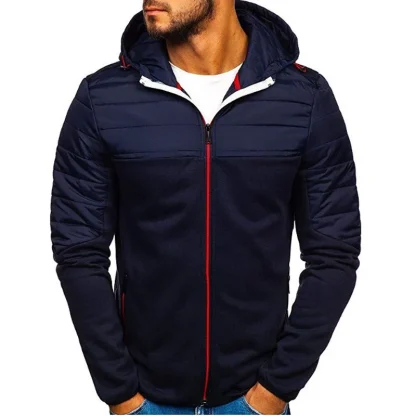 Warm Hoodie with Zip Up Front