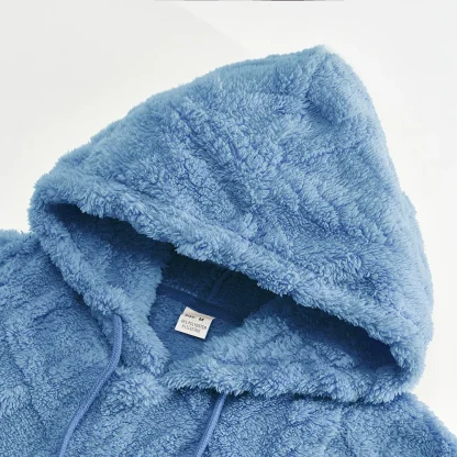 Cozy Pullover Jacket with Hood - Image 9