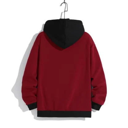 Two Tone Oversized Hoodie with Drawstring - Image 10