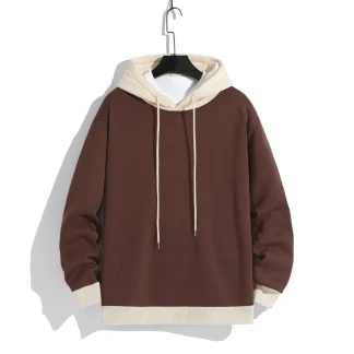 Two Tone Oversized Hoodie with Drawstring