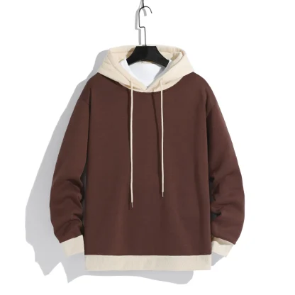 Two Tone Oversized Hoodie with Drawstring