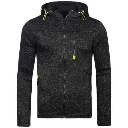 Warm Casual Zippered Hooded Jacket - Image 6