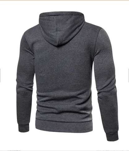Fitted Zippered Jacket with Hoodie - Image 2