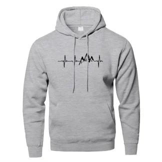 Casual Printed Hoodie with Front Pocket
