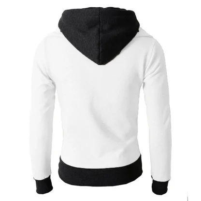 Turtleneck Zippered Hooded Jacket with Pocket - Image 2
