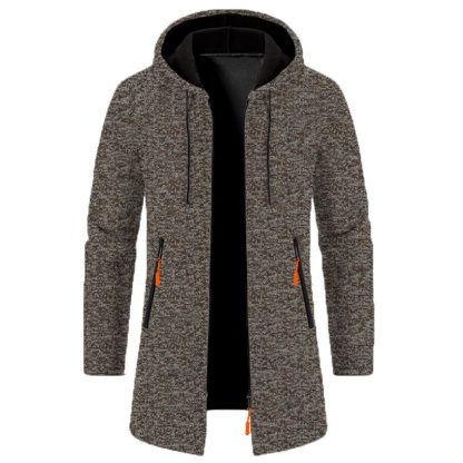 Mid Length Hoodie with Zippered Front - Image 12