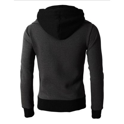 Turtleneck Zippered Hooded Jacket with Pocket - Image 9