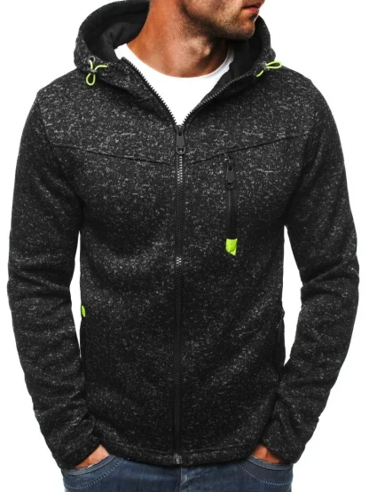 Warm Casual Zippered Hooded Jacket - Image 3