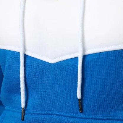 Color Block Hoodie with Drawstring - Image 9