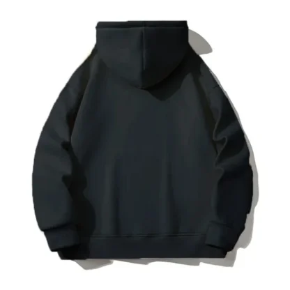 Plus Size Hoodie with Zip-Up Closure - Image 3