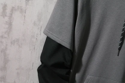 Fake Short Sleeve Hooded Jackets - Image 11