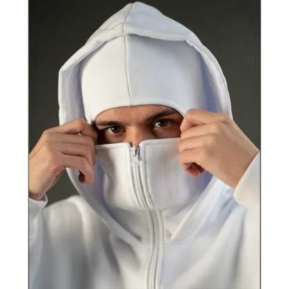 Mask Hoodie Jacket with Zippered Closure - Image 10
