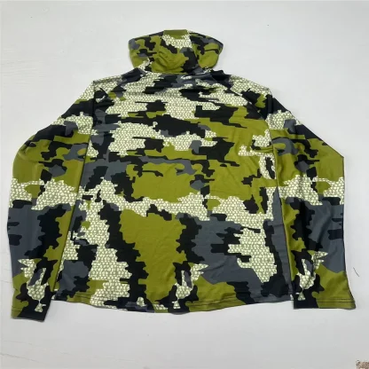 Lightweight Camo Print Hooded Long Sleeve - Image 4