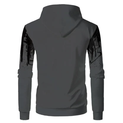 Men's Hooded Sweater with 3D Print - Image 5