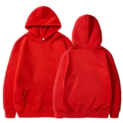 Long Sleeve Solid Color Hoodie Sweatshirt - Image 3