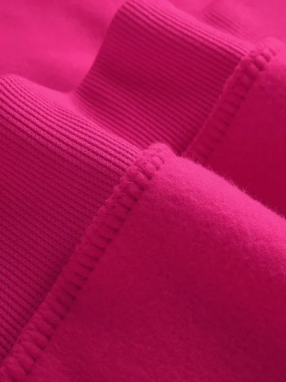 Warm Pink Hoodie Jacket with Front Pocket - Image 5