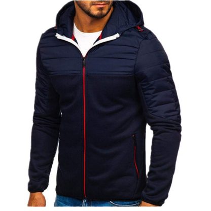 Warm Hoodie with Zip Up Front - Image 9