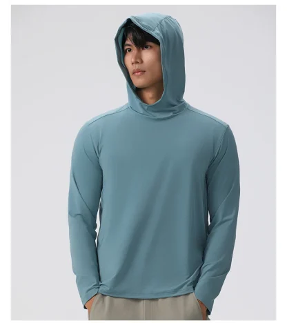 Elastic Lightweight Hoodie with Long Sleeve - Image 10