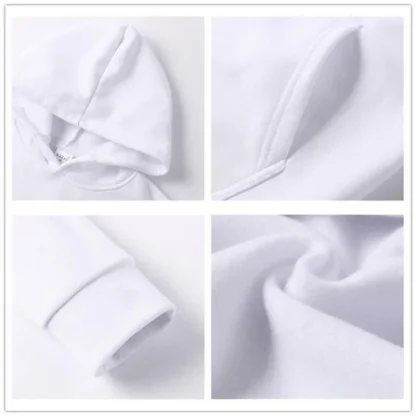 Solid Color Hoodie with Drawstring - Image 8
