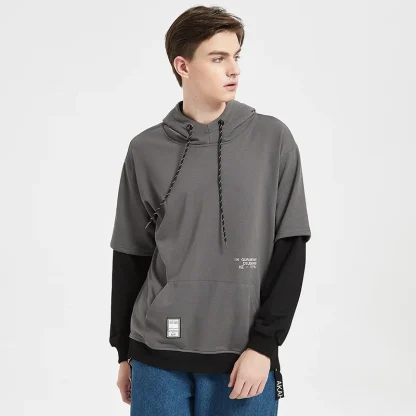 Fake Short Sleeve Hooded Jackets - Image 8