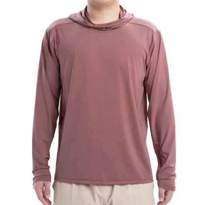 Elastic Lightweight Hoodie with Long Sleeve
