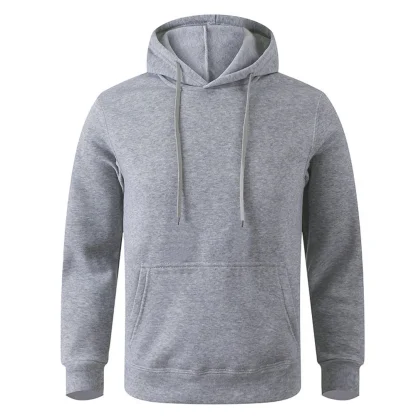 Casual Plain Color Hooded Jacket - Image 10