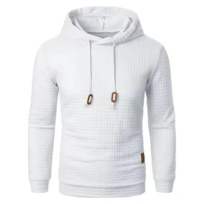 Knitted Plain Color Hooded Jackets - Image 4
