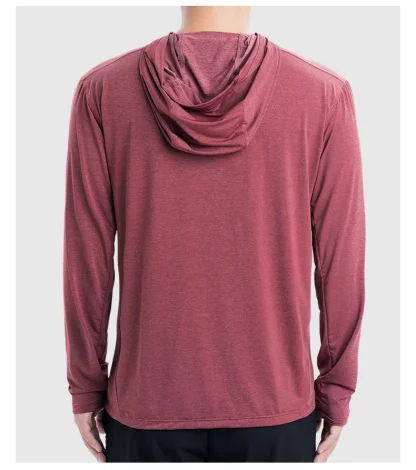 Elastic Lightweight Hoodie with Long Sleeve - Image 12