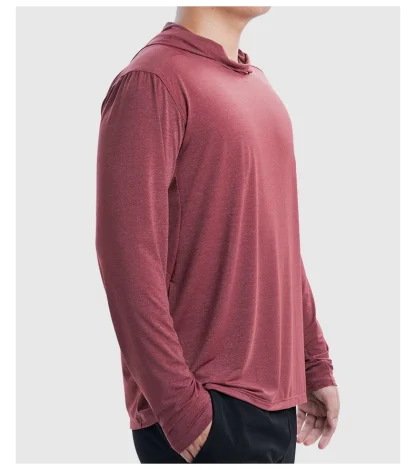 Elastic Lightweight Hoodie with Long Sleeve - Image 11