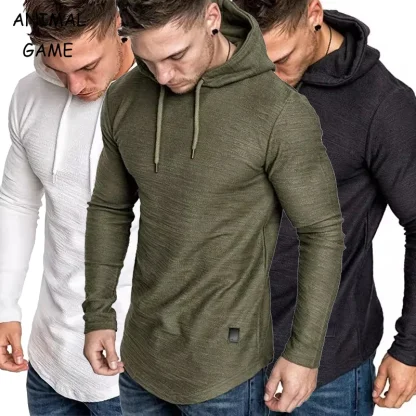 Lightweight Long Sleeve Men's Hoodie - Image 2