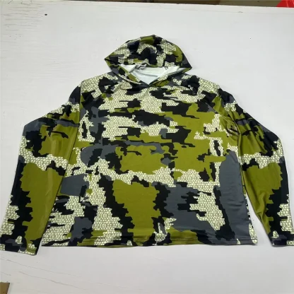 Lightweight Camo Print Hooded Long Sleeve - Image 2