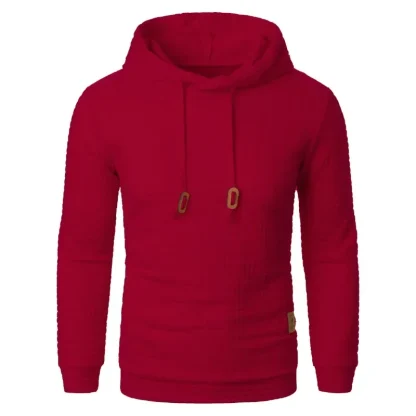Knitted Plain Color Hooded Jackets - Image 11